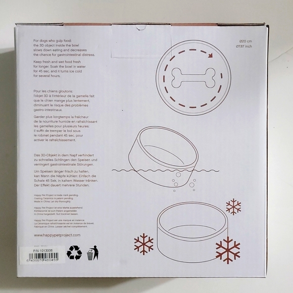 Magisso Feeding Bowl Cooling Ceramic Dog Bowl - Picture 4 of 4